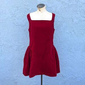 Red Velvet dress Vamp Size Xl